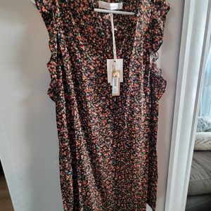 Black floral dress